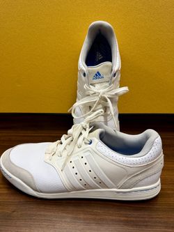 Adidas Adicross III Golf Shoes Men’s Size 12 – White/Blue Spikeless