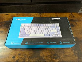 MageGee SKY81 Gasket Mechanical Keyboard RGB Hot-Swap 83-Key Wired Purple