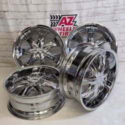 20" Velocity Chrome Wheels 5x114.3 5x112