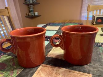 Fiesta Persimmon mugs