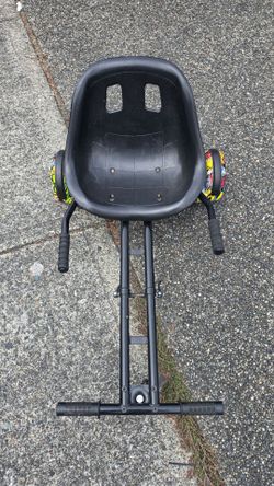 Hoverboard go-kart attachment and hoverboards