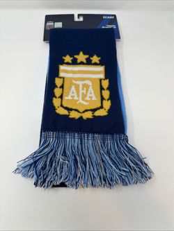 AFA Soccer Scarf Argentina #10 MESSI Light Blue New 30in x 6 in