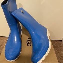 100% Authentic Brand New in Box UGG Sienna Rain Boots / Women size 11 / Color Blue