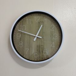 🕰️ Modern Minimalist Wood-Style Wall Clock – Clean Aesthetic Home Decor 🕰️