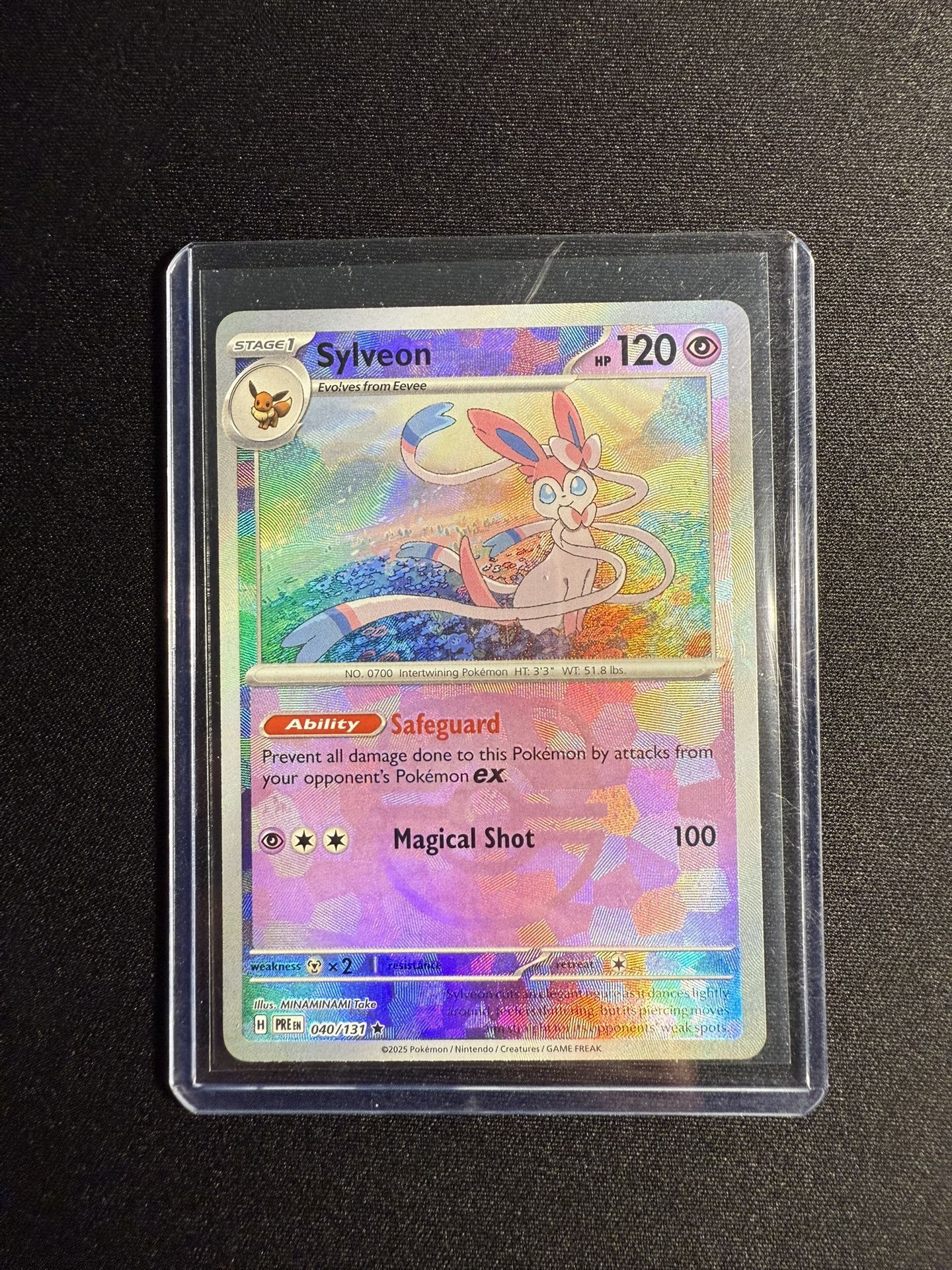 Pokemon Cards Sylveon #40 Master Ball  Prismatic Evolutions