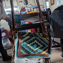 Wild West Boho Leather & Hairon Bag
