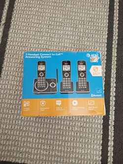 At&T 3 Handset Cordless Phones with answering system