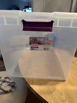 Sterilite 66 Qt Clear Storage Bin with Latching Lid