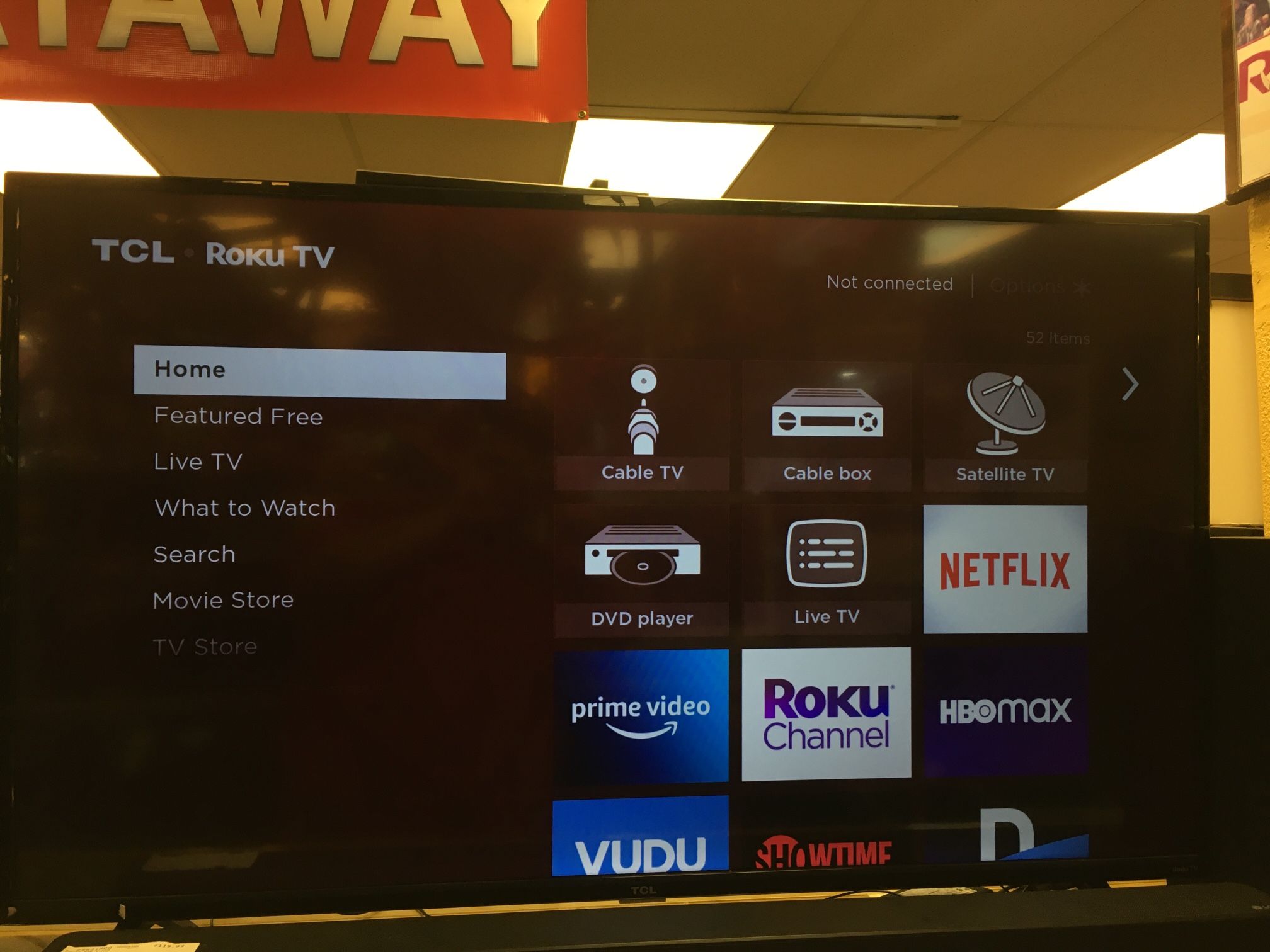 TCL 50” Class 4-Series 4K UHD Roku Smart Tv