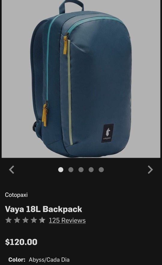 Cotopaxi Backpack - Vaya 18L - Cada Día Unisex OS Abyss