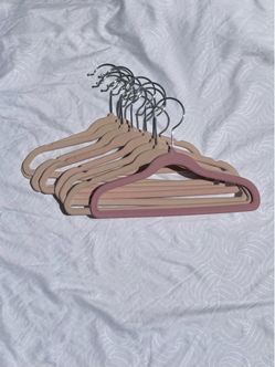 pink felt baby hangers