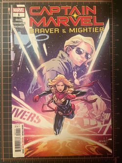 Captain Marvel: Braver & Mightier #1- bagged and boarded