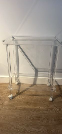 Bar cart on wheels