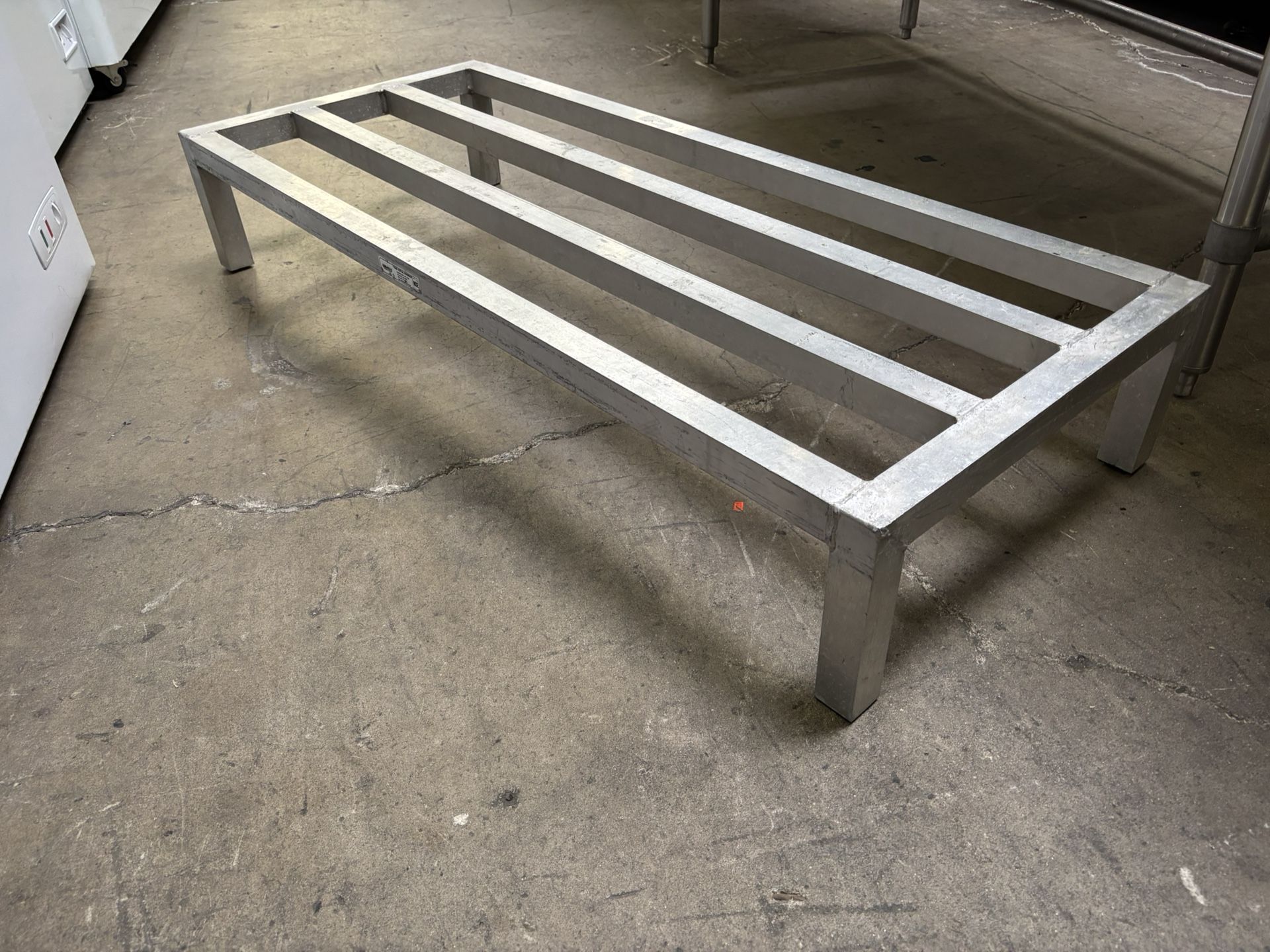 48x20 Dry Storage Dunnage Rack NSF Welded Aluminum Floor Shelf #3076