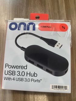 ONN Powered USB 3.0 Hub 4-Port