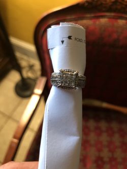 Diamond white gold Wedding ring 1 plus ct