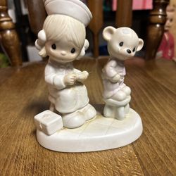 1981 Precious Moments “Love Beareth All Things” Figurine. Johnathan & David