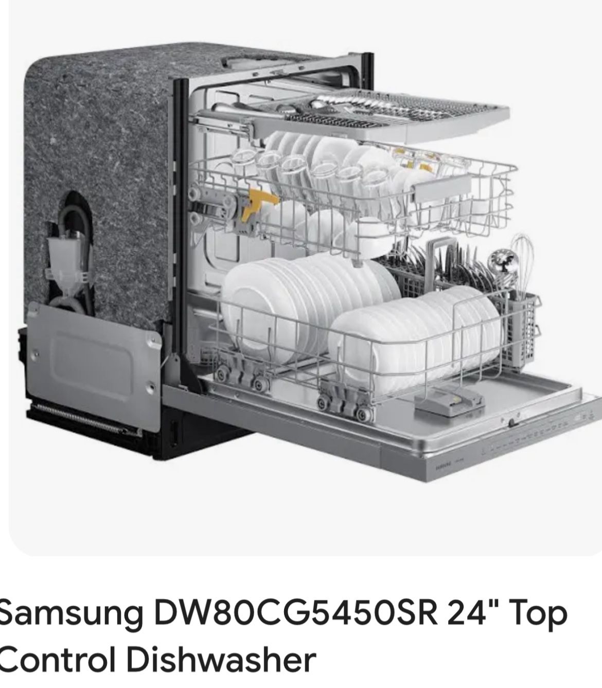 Samsung Storm wash Stainless Steel dishwasher