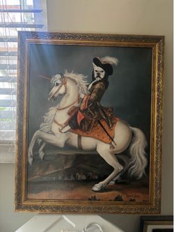 Framed vintage dog photo