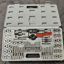 PITTSBURGH SAE and Metric Tap and Die Set, 60-Piece