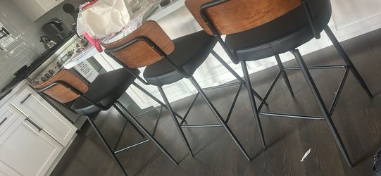 3 mid century bar stools