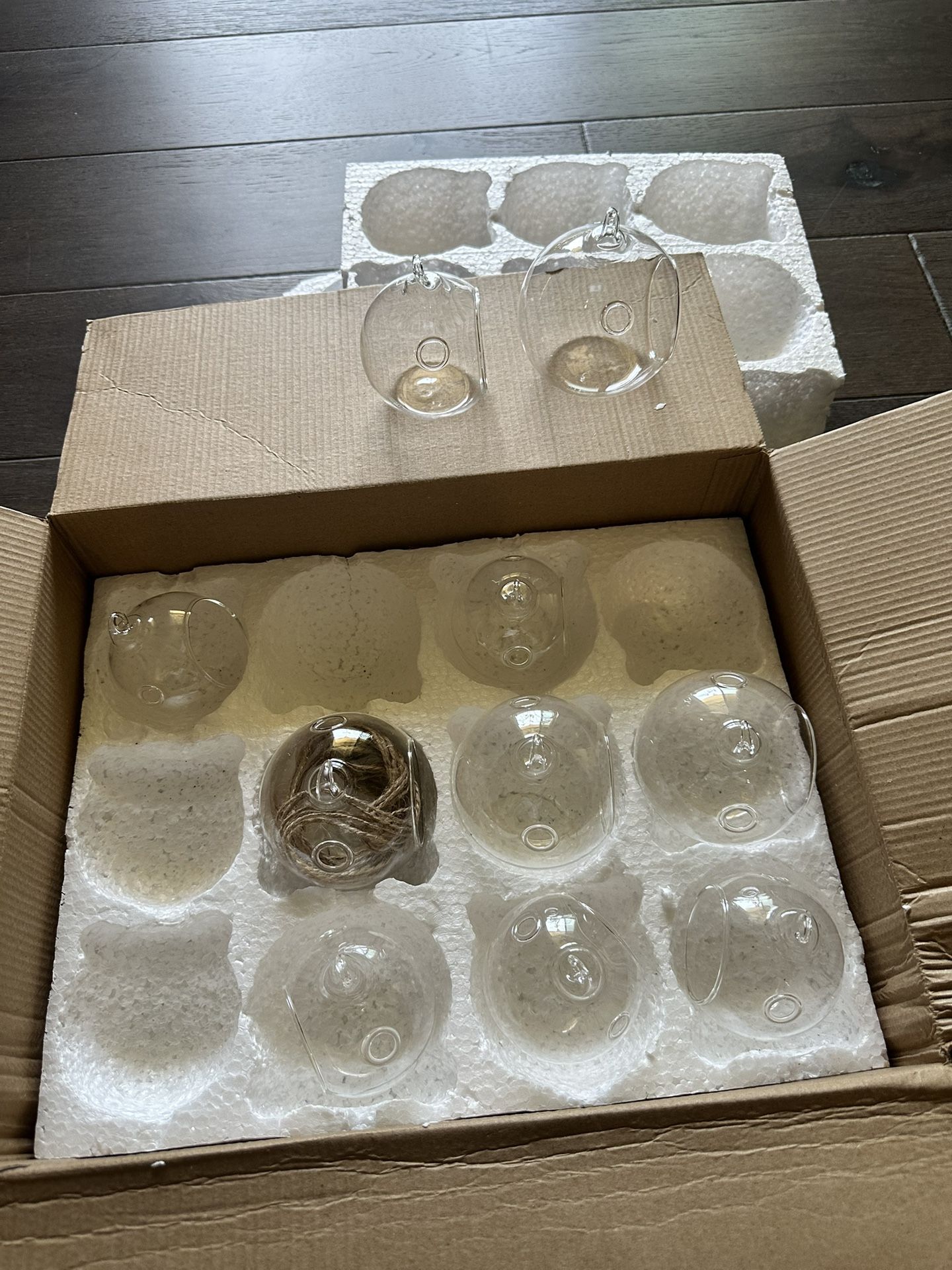 LETINE 10pcs Assorted Glass Orb Set