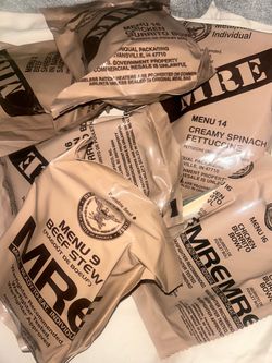 Military MRE Meal Ready-to-Eat Lot