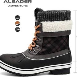 NEW Size 10 Waterproof Winter Snow Boots ALEADER Women Fashion