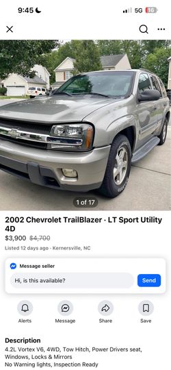 2002 Chevrolet trailblazer
