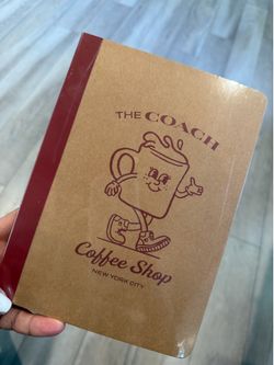 NWT The Coach Coffee Shop Cafe Notebook | Coach Office Collection | Lil Miss Jo