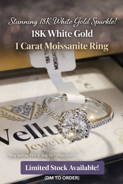 Adjustable 1 ct Moissanite Ring