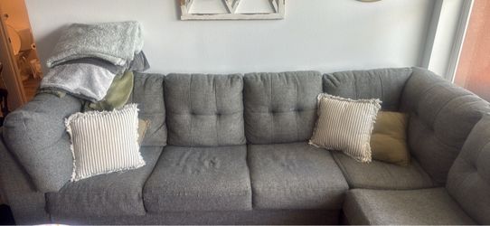 Gray sectional sofa