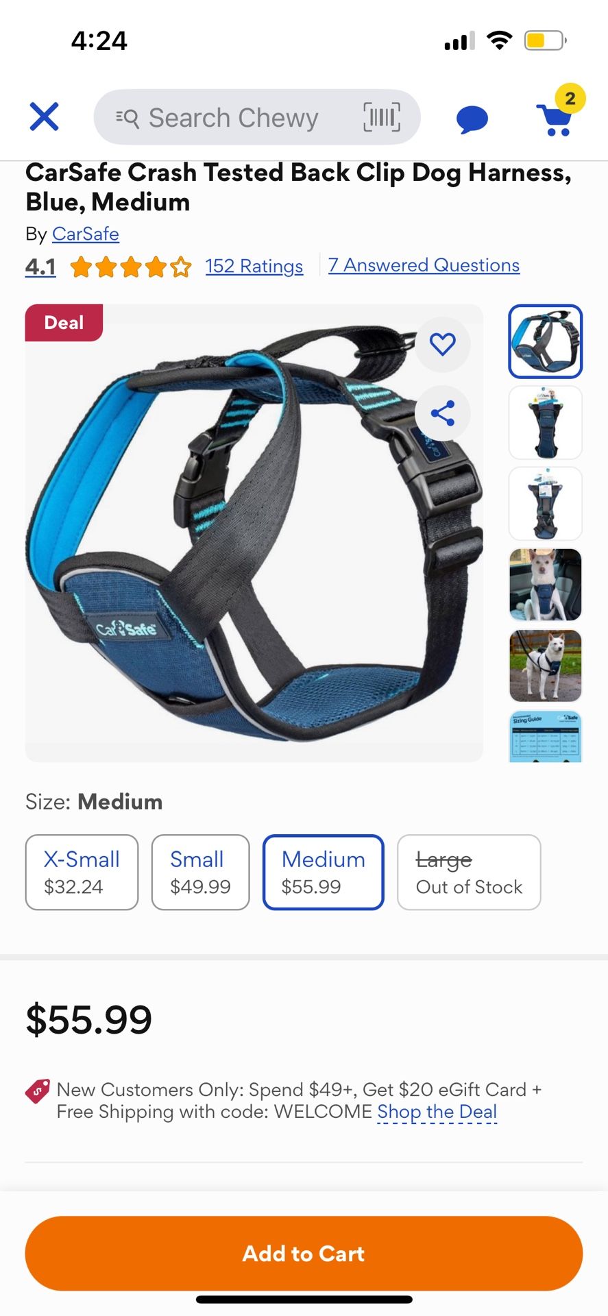 CarSafe Dog Harness
