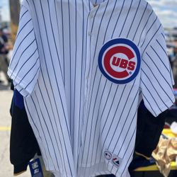 Vintage Derrek Lee #25 Chicago Cubs Majestic Home MLB Jersey Size XL 