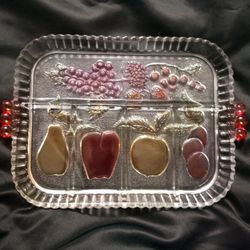 Vintage Glass Fruit Tray