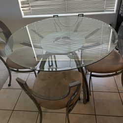 Table For Four And Two Bar Stools