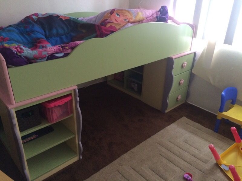 Ashley Furniture Doll House Loft Bed and Dresser