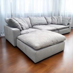 Bob’s Dream Gray 4pc Modular Cloud Sectional Sofa