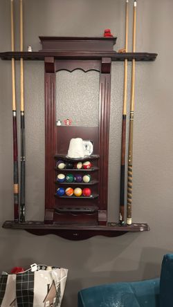 Billiards Cue And Ball Holder