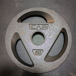 Single 25lb CAP Olympic Iron Plate