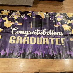 Congratulations Grad Banner 3’ X 6’
