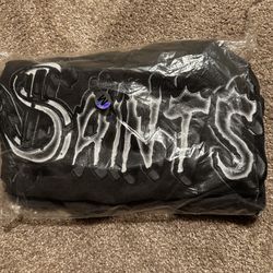 Saint logo long sleeve grey black and white size medium