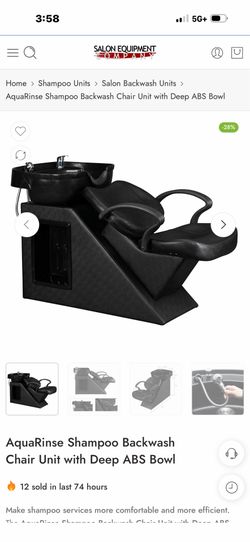 Shampoo bowl with chair
