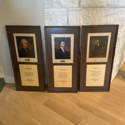  President Nixon Framed Cards He Sent Out Antique Memorabilia 