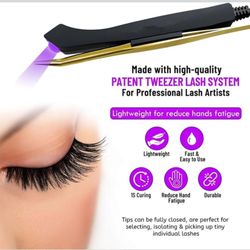 Beauty Lamp for Eyelash Extensions, 395-400nm LED Eyelash Lamp, LED Gel Curing Lash Light Lamp, LED Foot Pedal Gel Curing Lash Light Lamp for Lash Art