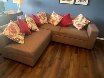 Sectional sofa + cushions