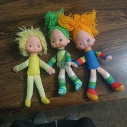 Set Of 3 Stuffed Dolls
