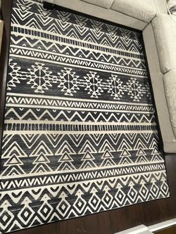 Ruggable Black and White Area Rug