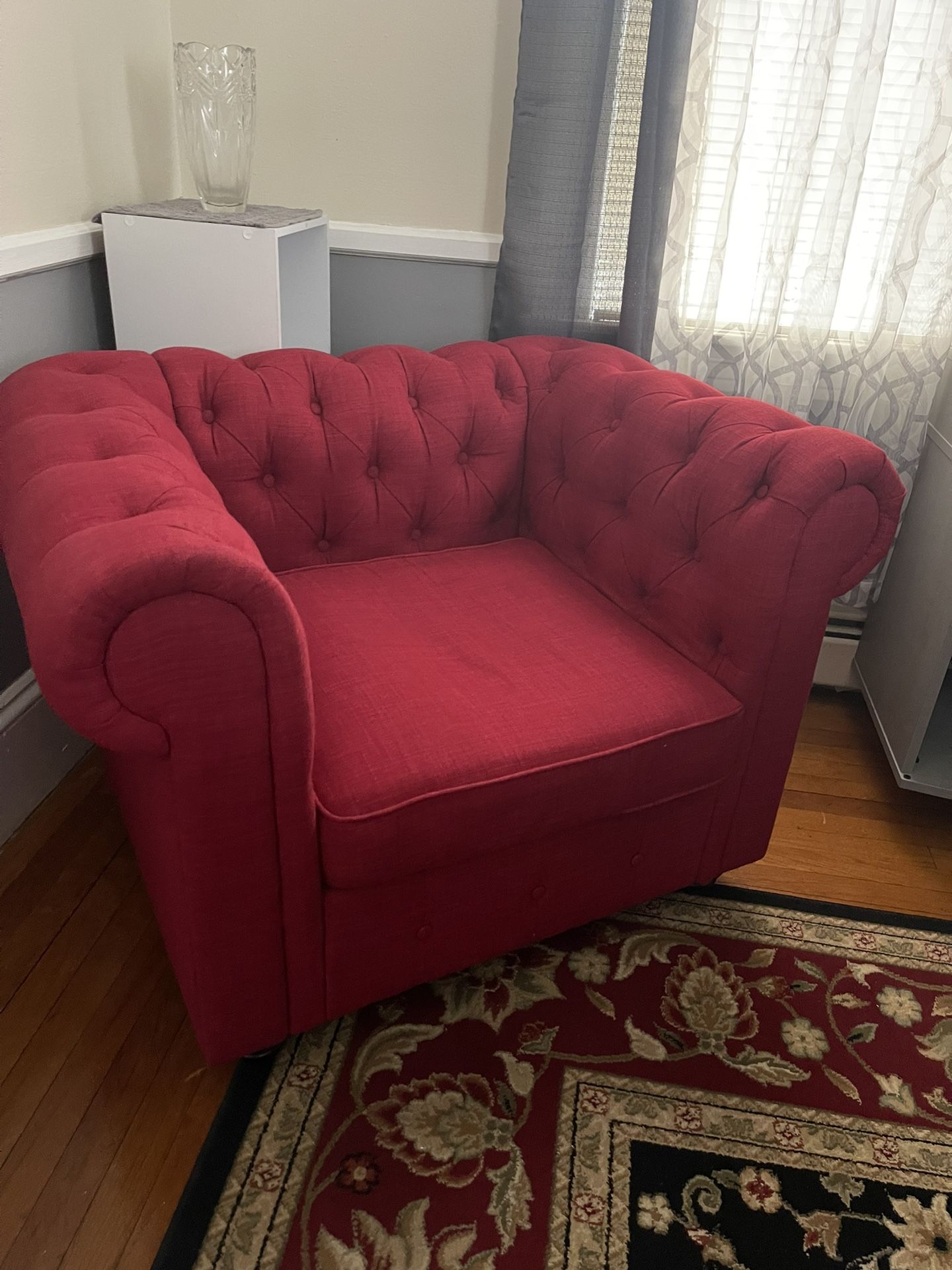 Loveseat Sofa Red 