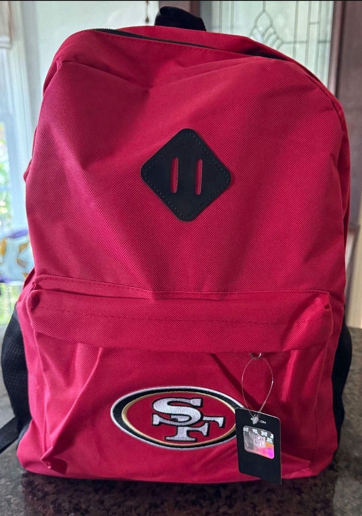 NFL San Francisco Red Backpack. 14”X 10”X 5”